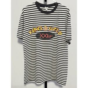 Vintage 1993 MGM Grand “KING SIZED” Striped Shirt X -Large